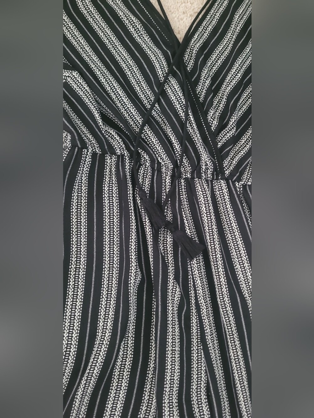 Xhilaration Striped Pant Jumpsuit, L - Picture 6 of 10
